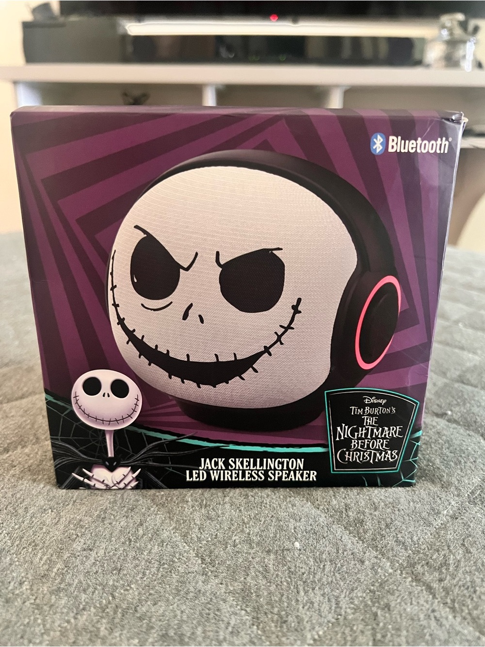 NIB DISNEY Nightmare Before Christmas Jack Skullington LED Bluetooth Speaker